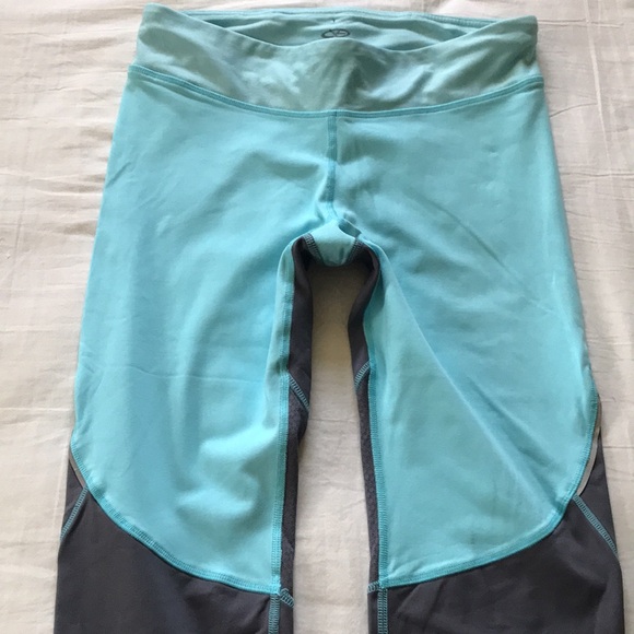 CHAMPION C9 Blue/Green Gray Crop Leggings Sz M - Picture 2 of 9